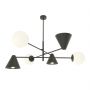 Lampa wisząca 6x10 W czarna 13476 Emibig Hermes zdj.3