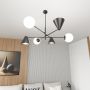 Lampa wisząca 6x10 W czarna 13476 Emibig Hermes zdj.5