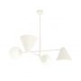 Lampa wisząca 4x10 W biała 13484 Emibig Hermes zdj.1