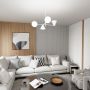 Lampa wisząca 4x10 W biała 13484 Emibig Hermes zdj.5