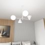 Lampa wisząca 4x10 W biała 13484 Emibig Hermes zdj.6