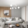 Lampa wisząca 6x10 W biała 13486 Emibig Hermes zdj.4
