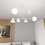 Lampa wisząca 6x10 W biała 13486 Emibig Hermes zdj.5