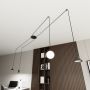Lampa wisząca 4x10 W czarna 13494 Emibig Fuji zdj.3
