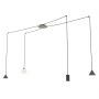 Lampa wisząca 4x10 W czarna 13494 Emibig Fuji zdj.1