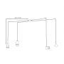 Lampa wisząca 4x10 W czarna 13494 Emibig Fuji zdj.2