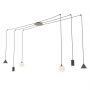 Lampa wisząca 6x0 W czarna 13496 Emibig Fuji zdj.1