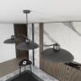 Lampa wisząca 3x10 W czarna 13533 Emibig Foster zdj.3