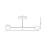 Lampa wisząca 2x10 W biała 13562 Emibig Halo zdj.2