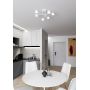 Lampa wisząca 6x10 W biała 13566 Emibig Halo zdj.4