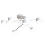 Lampa wisząca 6x10 W biała 13566 Emibig Halo zdj.1