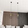 Lampa wisząca 1x15 W czarna-złota 13641 Emibig Vander zdj.4