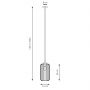 Lampa wisząca 1x15 W czarna-złota 13641 Emibig Vander zdj.2