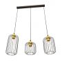 Lampa wisząca 3x15 W czarna-złota 13643 Emibig Vander zdj.1