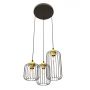 Lampa wisząca 3x15 W czarna-złota 13643PREM Emibig Vander zdj.1