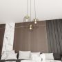 Lampa wisząca 3x15 W czarna-złota 13643PREM Emibig Vander zdj.5