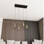 Lampa wisząca 4x15 W czarna-złota 13644 Emibig Vander zdj.5