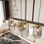 Lampa wisząca 6x15 W czarna-złota 13646 Emibig Vander zdj.4