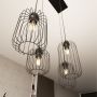 Lampa wisząca 4x15 W czarna 13654 Emibig Vander zdj.7