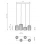 Lampa wisząca 4x15 W czarna 13654 Emibig Vander zdj.2