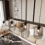 Lampa wisząca 6x15 W czarna 13656 Emibig Vander zdj.5