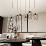 Lampa wisząca 6x15 W czarna 13656 Emibig Vander zdj.6
