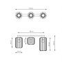Plafon 3x15 W czarny 13673 Emibig Barn zdj.2