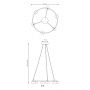 Lampa wisząca 6x10 W czarna 13726 Emibig Starlit zdj.2