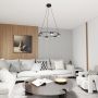 Lampa wisząca 6x10 W czarna 13726 Emibig Starlit zdj.6