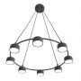 Lampa wisząca x10 W czarna 13728 Emibig Starlit zdj.1