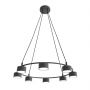 Lampa wisząca x10 W czarna 13728 Emibig Starlit zdj.3