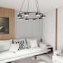 Lampa wisząca x10 W czarna 13728 Emibig Starlit zdj.4