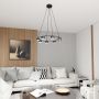 Lampa wisząca x10 W czarna 13728 Emibig Starlit zdj.6