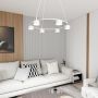 Lampa wisząca 6x10 W biała 13736 Emibig Starlit zdj.4