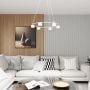 Lampa wisząca 6x10 W biała 13736 Emibig Starlit zdj.6