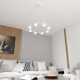 Lampa wisząca x10 W biała 13738 Emibig Starlit zdj.5
