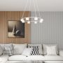 Lampa wisząca x10 W biała 13738 Emibig Starlit zdj.6