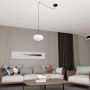 Lampa wisząca 1x15 W biała-czarna 13741 Emibig Origo zdj.3