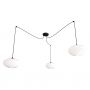 Lampa wisząca 3x15 W biała-czarna 13743 Emibig Origo zdj.1