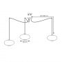 Lampa wisząca 3x15 W biała-czarna 13743 Emibig Origo zdj.2