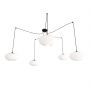 Lampa wisząca 5x15 W biała-czarna 13745 Emibig Origo zdj.1