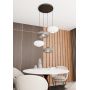 Lampa wisząca 4x15 W biała-czarna 13764PREM Emibig Coco zdj.3