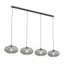 Lampa wisząca 4x15 W czarna-grafitowa 13774 Emibig Coco zdj.1