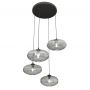 Lampa wisząca 4x15 W czarna-grafitowa 13774PREM Emibig Coco zdj.1