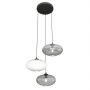 Lampa wisząca 3x15 W biała-czarna-grafitowa 13783PREM Emibig Coco zdj.1
