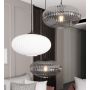 Lampa wisząca 3x15 W biała-czarna-grafitowa 13783PREM Emibig Coco zdj.5