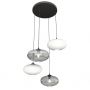 Lampa wisząca 4x15 W biała-czarna-grafitowa 13784PREM Emibig Coco zdj.1