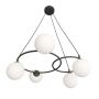 Lampa wisząca 5x10 W biała-czarna 13795 Emibig Libra zdj.1
