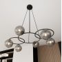 Lampa wisząca 6x10 W czarna-grafitowa 13806 Emibig Libra zdj.4