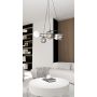 Lampa wisząca 5x10 W biała-czarna-grafitowa 13815 Emibig Libra zdj.4